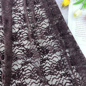 Tela <span class=keywords><strong>de</strong></span> Encaje <span class=keywords><strong>de</strong></span> Poliéster y Elastano con Bordado <span class=keywords><strong>de</strong></span> Flores <span class=keywords><strong>de</strong></span> 7 Colores <span class=keywords><strong>de</strong></span> la <span class=keywords><strong>Marca</strong></span> HG, con Base <span class=keywords><strong>de</strong></span> Malla <span class=keywords><strong>de</strong></span> Chenilla, para Prendas <span class=keywords><strong>de</strong></span> Vestir y Textiles - Product Image 6