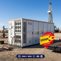 Système de stockage de batteries LiFePO4 MATE 5MWh en conteneur, protection IP55 avec certification UL 9540A pour la sauvegarde d'énergie sur les sites de forage pétrolier et gazière