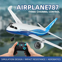 Avión de Pasajeros RC Profesional 2.4G de 3 Canales 787 con Función de Autoequilibrio, Planeador de Espuma EPP Duradero, Juguete Planeador RC
