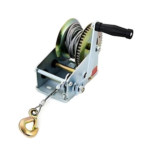 Treuil de levage marin en acier robuste, 3 000 livres, manuel, avec élingue en câble métallique, pour remorque de bateau, grue portable, à poignée - Product Image 3