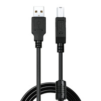 Câble de données USB B blindé à anneau magnétique pour imprimante, haute vitesse, extension universelle, anti-interférence, connexion stable, PVC