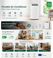 Climatiseur Portable Auto-évaporatif 12000 BTU Sans Goutteur, Climatiseur Mobile avec Fonctions Ventilateur et Déshumidificateur