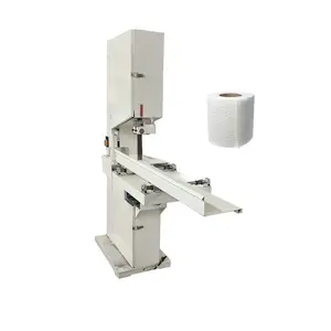 Manual toilet paper roll cutting making machine