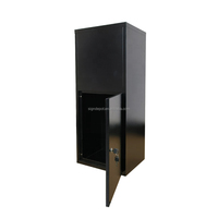 Boîte aux lettres sécurisée en métal grand format, étanche, antivol, avec revêtement en poudre et porte arrière pour le stockage de courrier et de colis