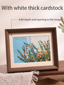 Juego de Marcos de <span class=keywords><strong>Fotos</strong></span> Creativos de Madera con Diseño Hueco, Venta al por Mayor, Marcos Cuadrados Nórdicos de 6, 7, 8, 10 y 16 Pulgadas, Formato A4 - Product Image 2