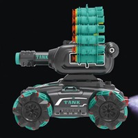 Stunt-Auto mit Infrarot-Laser-Zielung Wasserbomben-RC-Panzer-Spielzeug 2,4G Dual-Fernbedienung 360-Grad-Rotation Gesten-RC-Auto