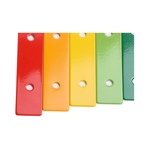 DEATS QP-004 8-teiliges Metallplatten-Set im Cartoon-Stil, Lernspielzeug mit Schlüsselnoten, Klangplatten aus Aluminiumlegierung, Klaviernoten - Product Image 2