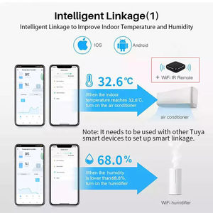 TY-199 Tuya WiFi Capteur intelligent de température et d'humidité Thermomètre Hygromètre Intérieur avec écran LED Prise en charge d'Alexa - Product Image 6