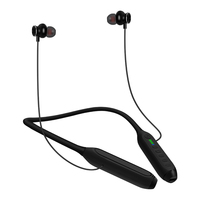 Écouteurs tour de cou avec microphone, autonomie musicale de 100 heures, casque BT, accessoires téléphoniques