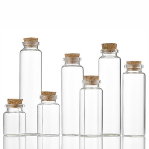 メッセージを望むためのコルク木製蓋ストッパーラベル付きのガラス瓶を望む結婚式の好意 - Product Image 6