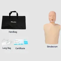 Mannequin de formation <span class=keywords><strong>CPR</strong></span> à demi-corps en PVC de haute qualité Chinon CPR100A, électronique simple, conforme ISO9001/ISO14001, pour la science médicale - Product Image 5
