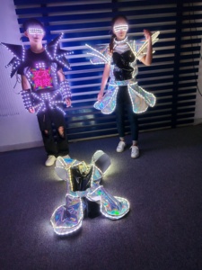 Disfraz de Robot Gigante con Luces LED, Traje de Baile Luminoso a Todo Color para Adultos, para Escenario - Product Image 4