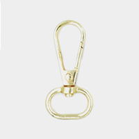 Mousqueton pivotant en alliage de zinc de haute qualité avec déclencheur à œil rond-Sans nickel pour sac à main en cuir de qualité supérieure et matériel de ceinture/sangle