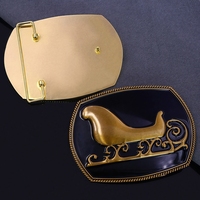 Boucle de ceinture personnalisée Logo Boucles en acier inoxydable métallique pour ceinture Personnaliser hommes femmes Boucles de ceinture Cowboy en laiton occidental pour hommes