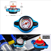 Tapa de Radiador Termostática SPSLD con Medidor de Temperatura del Agua, Herramienta Segura y Útil para Automóviles de 0.9 Bar/1.1 Bar/1.3 Bar