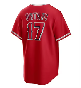Nouveauté - Maillots de baseball cousus de haute qualité pour hommes Los Angeles - 27 <span class=keywords><strong>Mike</strong></span> <span class=keywords><strong>Trout</strong></span>, 6 Anthony Rendon, 17 Shohei Ohtani - Product Image 4