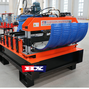 Machine de profilage de tôles courbées en continu pour panneaux métalliques autoportants incurvés - Product Image 1