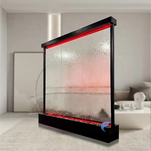 Trang trí đám cưới Backdrop thác nước chào đón dấu hiệu đứng đài phun nước thủy tinh tường phân vùng phòng Divider - Product Image 5