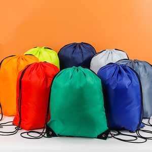 Promotional Custom Logo Size Color Polyester Drawstring Bag Sport Drawstring <b>Backpack</b> for Travel Storage - Product Image 3