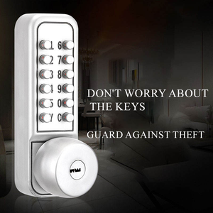 Thế hệ thứ 3 kỹ thuật số mật khẩu khóa push <span class=keywords><strong>button</strong></span> Keyless nhập không thấm nước ngoà<span class=keywords><strong>i</strong></span> trờ<span class=keywords><strong>i</strong></span> phía trước cửa vườn cổng khóa kẽm - Product Image 5
