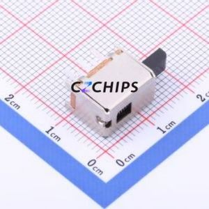 PS-22F91 Slide Switch Through hole Component (THT) Switch Double Pole Double Throw Rectangle Pin Header PC Pin 10mm - Product Image 2