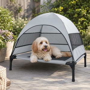 CANBO extérieur respirant Oxford tissu surélevé <span class=keywords><strong>lit</strong></span> <span class=keywords><strong>de</strong></span> <span class=keywords><strong>chien</strong></span> avec canopy voyage portable camping <span class=keywords><strong>lit</strong></span> d'animal - Product Image 1