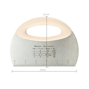 Coupe-pâte robuste <span class=keywords><strong>en</strong></span> acier inoxydable pour un raclage sans effort de la pâte et de la crème - Product Image 1