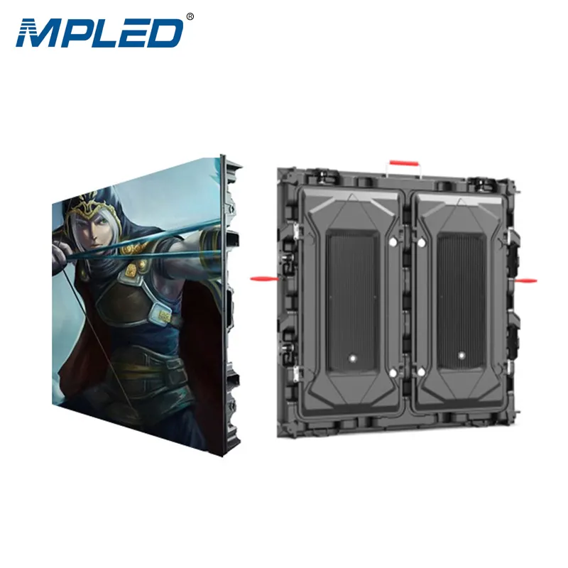 MPLED single pillar type p10 smd outdoor led display high brightness outdoor led tv p10 front side service