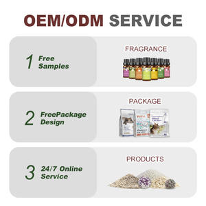 Litière pour chats en bentonite et tofu, mélange de plantes, couleurs variées (rouge, rose, bleu, vert, gris), design gratuit - Product Image 6