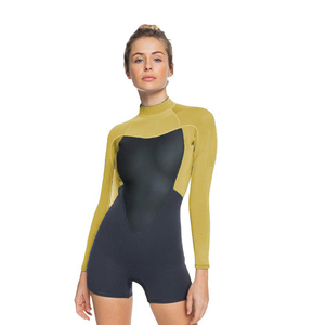 Traje de <span class=keywords><strong>neopreno</strong></span> de pierna corta de manga larga <span class=keywords><strong>Yulex</strong></span> Super Strech de alta calidad para mujer, traje húmedo térmico de piel suave para surf, esnórquel, buceo - Product Image 5