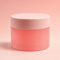 Pot cosmétique vide en PP double couche coloré à large ouverture pour masque facial, beurre corporel, gommage, pommade