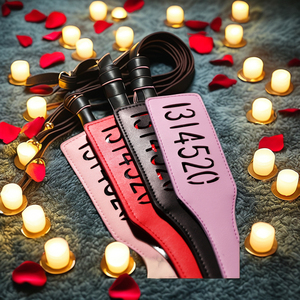 Jouets pour adultes : Pagaie de fessée en cuir pour jeux BDSM SM, bondage sexuel pour couples - Product Image 6