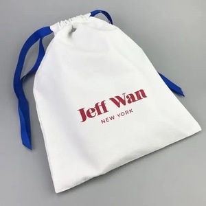 Sac de rangement pour bijoux en coton avec cordon de serrage, imprimé avec un logo personnalisé, mini sac de luxe en toile de coton pour emballer des bijoux - Product Image 5