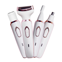 Appareil de rasage et de coupe multi-têtes, utilisation humide ou sèche, portable, adapté aux peaux sensibles, rasoir sans fil pour femme