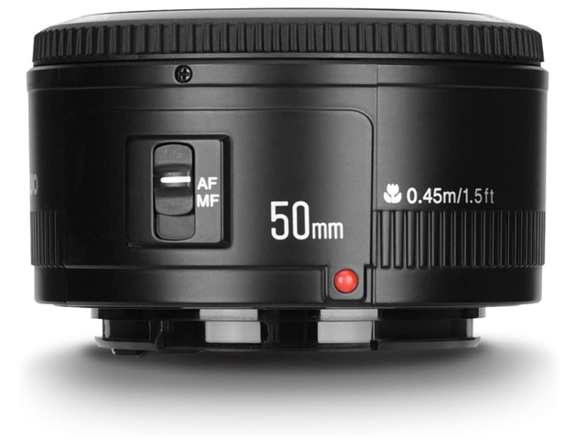 YONGNUO YN50mm F1.8 Auto Focus Lens for Canon EF Mount Cameras | Large Aperture AF MF, 50MM F1.8C for Canon EF-Mount Cameras