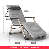 Chaise longue pliable à double usage en métal réglable pour le camping en plein air, chaise de plage à gravité zéro bon marché