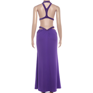 <span class=keywords><strong>Abito</strong></span> Sexy con Paillettes e Schiena Scoperta, Vestito Lungo Senza Maniche con Spalle Scoperte e Dettagli Traforati, Nuovo <span class=keywords><strong>Abito</strong></span> da Sera per Donna - Product Image 5