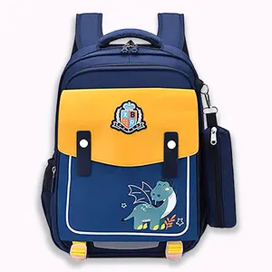 2023 Korea Fashion High quality first rate waterproof with night light reflective stripe big capacity primary kids school bags