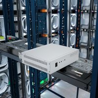 Boîtier électronique en aluminium anodisé industriel ISO9001 personnalisé 2U 19 pouces pour rack, châssis en tôle métallique