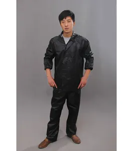 Pvc Polyester <strong>Nylon</strong> Rainsuit <strong>Raincoat</strong> Jacket and Trousers Hiking Camp Tour Climbing Fishing - Product Image 1