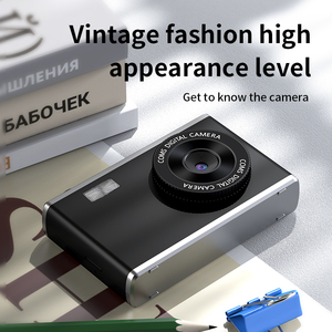 Appareil photo numérique compact rétro <span class=keywords><strong>vintage</strong></span> HD 64MP 2,4 pouces avec zoom 8X, caméscope de poche CCD avec flash pour étudiants, enregistreur Y25 B1 - Product Image 4