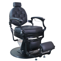 Fauteuil de Barbier au Design Moderne, Pompe Hydraulique Robuste, Ergonomique, Inclinable, Pivotant, Réglable en Hauteur
