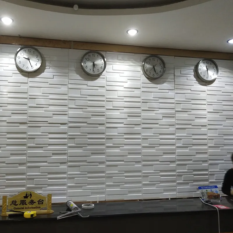 Profesyonel üretici iç duvar dekorasyon sağlayan profesyonel yüksek kaliteli tuğla tasarım 3D duvar paneli
