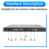 Nuevo Monitor Táctil PCAP de 27 Pulgadas, 4:3 1280x1024, Efecto Halo, Táctil de 10 Puntos, Pantalla USB para Juegos, para Gabinetes de Arcade y Autoservicio