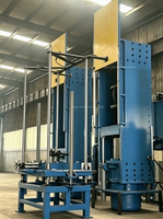 Presse de vulcanisation de pneus pleins haute précision avec moteur et boîte de vitesses pour la fabrication de pneus de chariots élévateurs, contrôle PLC écologique