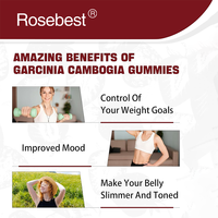 Complément alimentaire végétalien sans sucre à marque privée OEM, extrait de Garcinia Cambogia 2000mg, gommes à mâcher pour le bien-être métabolique et l'énergie