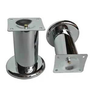 Manufacturer Adjustable Chrome Stainless Steel Furniture Legs Sofa Legs