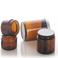 Versand bereit 1 Unze 2 Unze 4 Unze 8 Unzen 16 Unzen Braun glas Glas Kosmetik glas Kerzen glas mit Silber Schwarz Gold Aluminium Kappe