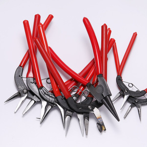St. Kunkka Jewelry <b>Pliers</b> <b>Set</b> 8pcs Red Handle Steel Multi Functional For DIY Craft Repair Tools - Product Image 2
