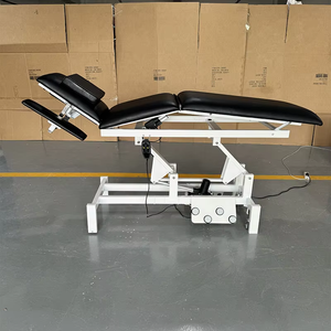 เตียงนวดไฟฟ้าอเนกประสงค์ <span class=keywords><strong>ราคา</strong></span>โรงงาน สำหรับคลินิกกายภาพบำบัดและไคโรแพรคติก ควบคุมแบบคู่ด้วยมอเตอร์ 2 ตัว ขาย - Product Image 3